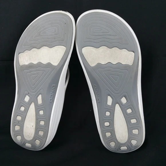 Aetrex Fiji Sandals Women Size 8 White Orthotic Arch Support Flip Flops - Picture 8 of 8